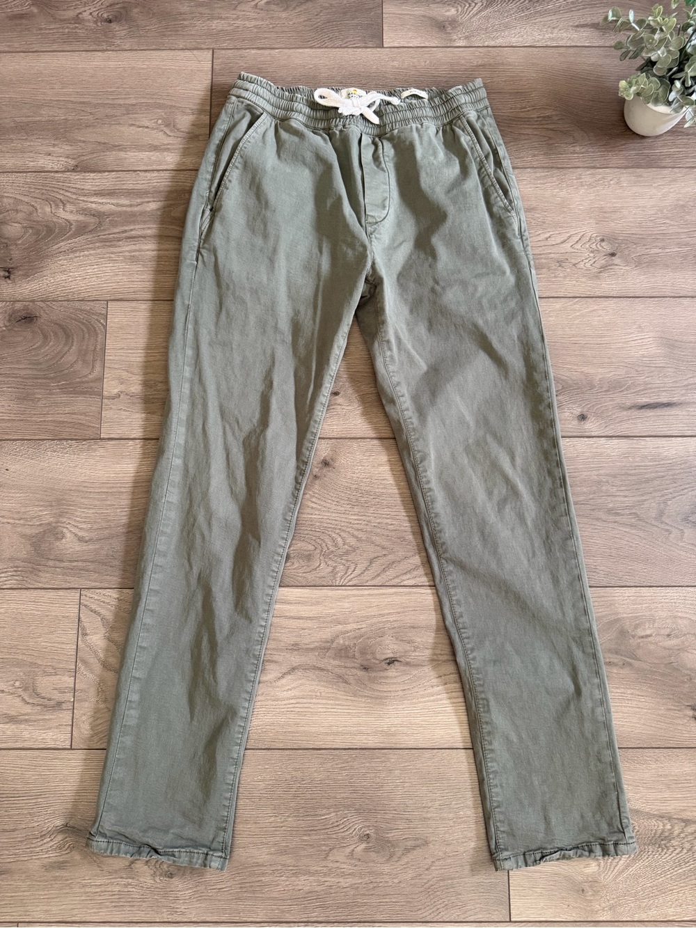 MARINE LAYER Casual Drawstring Olive Green Pants Women’s Size Medium